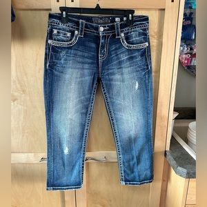 Miss Me Crop Jeans Mid-rise Size 28